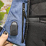 Рюкзак АНТИВОР XL ОРИГИНАЛ Dasfour USB порт, отделение для ноутбука до 15 планшета 6 Серый, фото 4