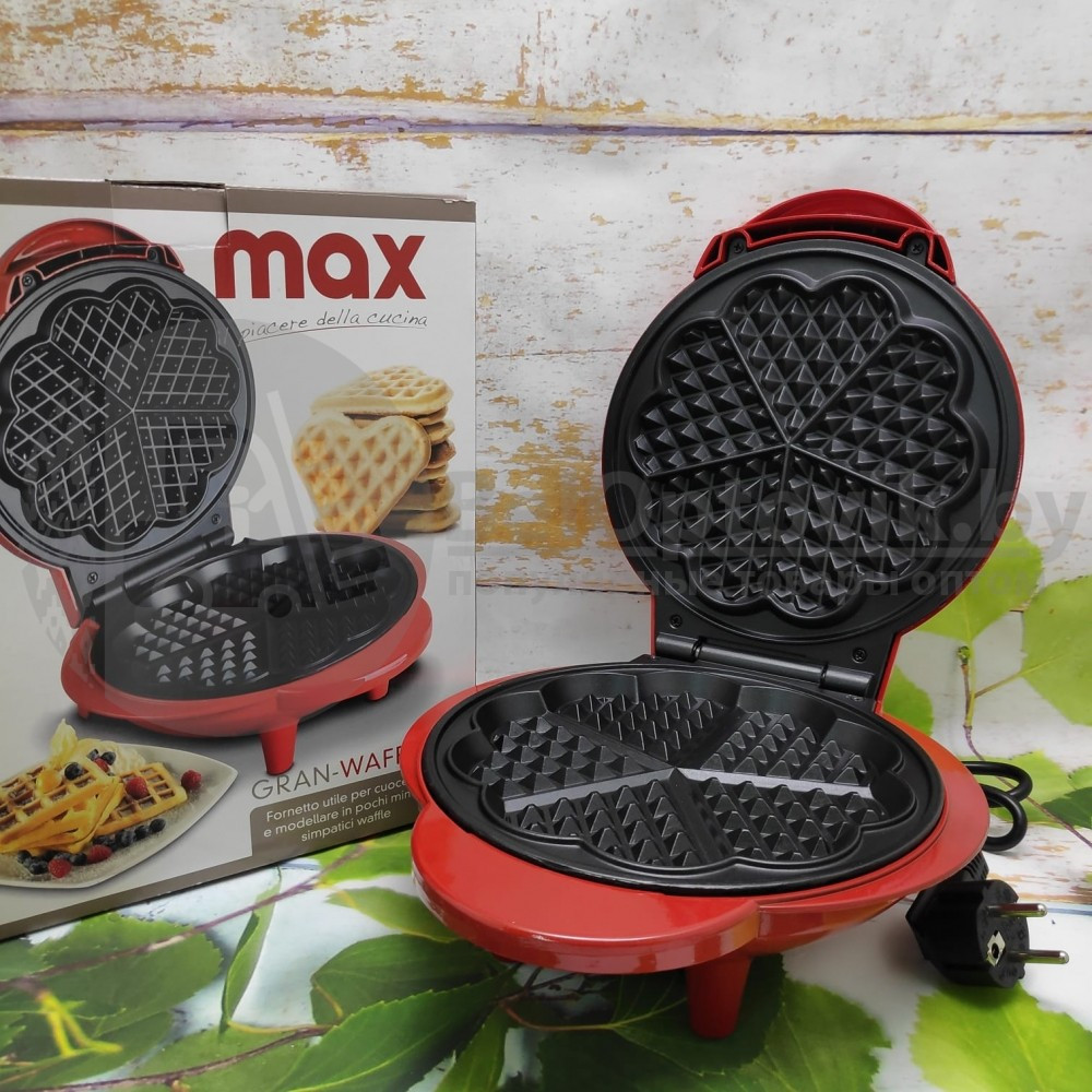 Оригинальное долговечное покрытие Прибор для приготовления домашних вафель (вафельница) MAX Grand Waffle - фото 4 - id-p140349673