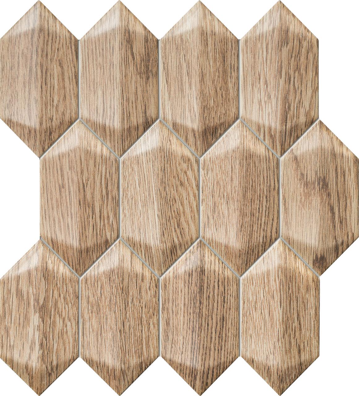 Керамическая плитка мозаика Bellante wood 26.5x29.1