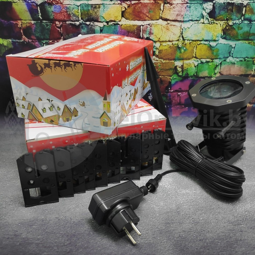 Уличный голографический лазерный проектор Christmas led projector light с эффектом цветомузыки, 10 слайдов - фото 8 - id-p140361342