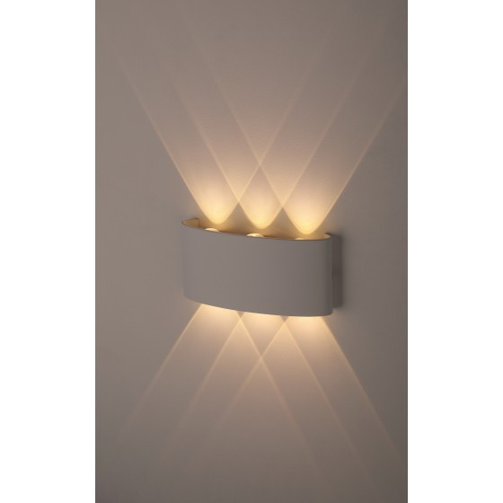 Светильник ЭРА WL12 WH декоративная подсветка светодиодная 6*1Вт IP 54 белый - фото 1 - id-p140361349
