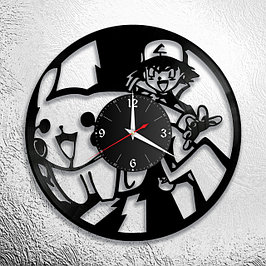 Часы из виниловых пластинок "Зарубежные мультфильмы"