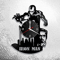 Оригинальные часы из виниловых пластинок "Iron Man" версия 1