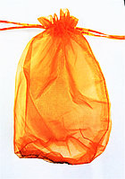 Мешочек подарочный Оранжевый, 18*14 см - органза прозрачный