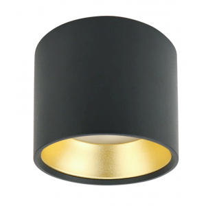 Светильник ЭРА OL8 GX53 BK/GD Подсветка, накладной под лампу Gx53, алюминий, цвет черный+золото