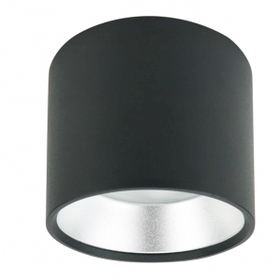Светильник ЭРА OL8 GX53 BK/SL Подсветка, накладной под лампу Gx53, алюминий, цвет черный+серебро