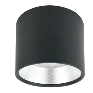 Светильник ЭРА OL8 GX53 BK/SL Подсветка, накладной под лампу Gx53, алюминий, цвет черный+серебро - фото 1 - id-p140363344