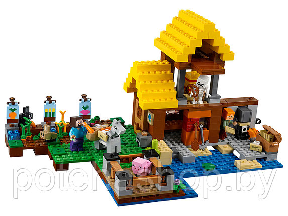 Конструктор Bela Minecraft 10813 "Фермерский коттедж" 560 деталей, фото 2
