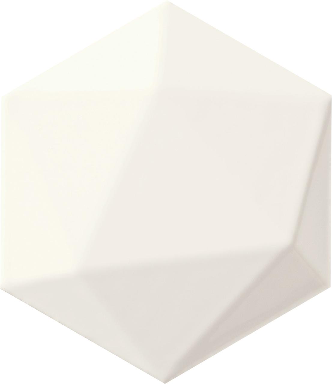 Керамическая плитка Origami white hex 11x12.5