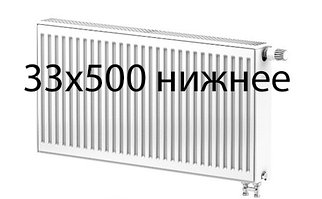 Стальные радиаторы Лемакс Valve Compact тип 33 500 с нижним подключением