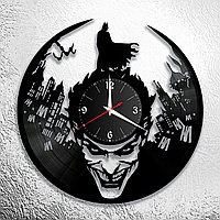 Часы из виниловой пластинки "Джокер" версия 1