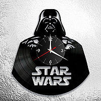 Оригинальные часы из виниловых пластинок "Звездные Войны" версия 5