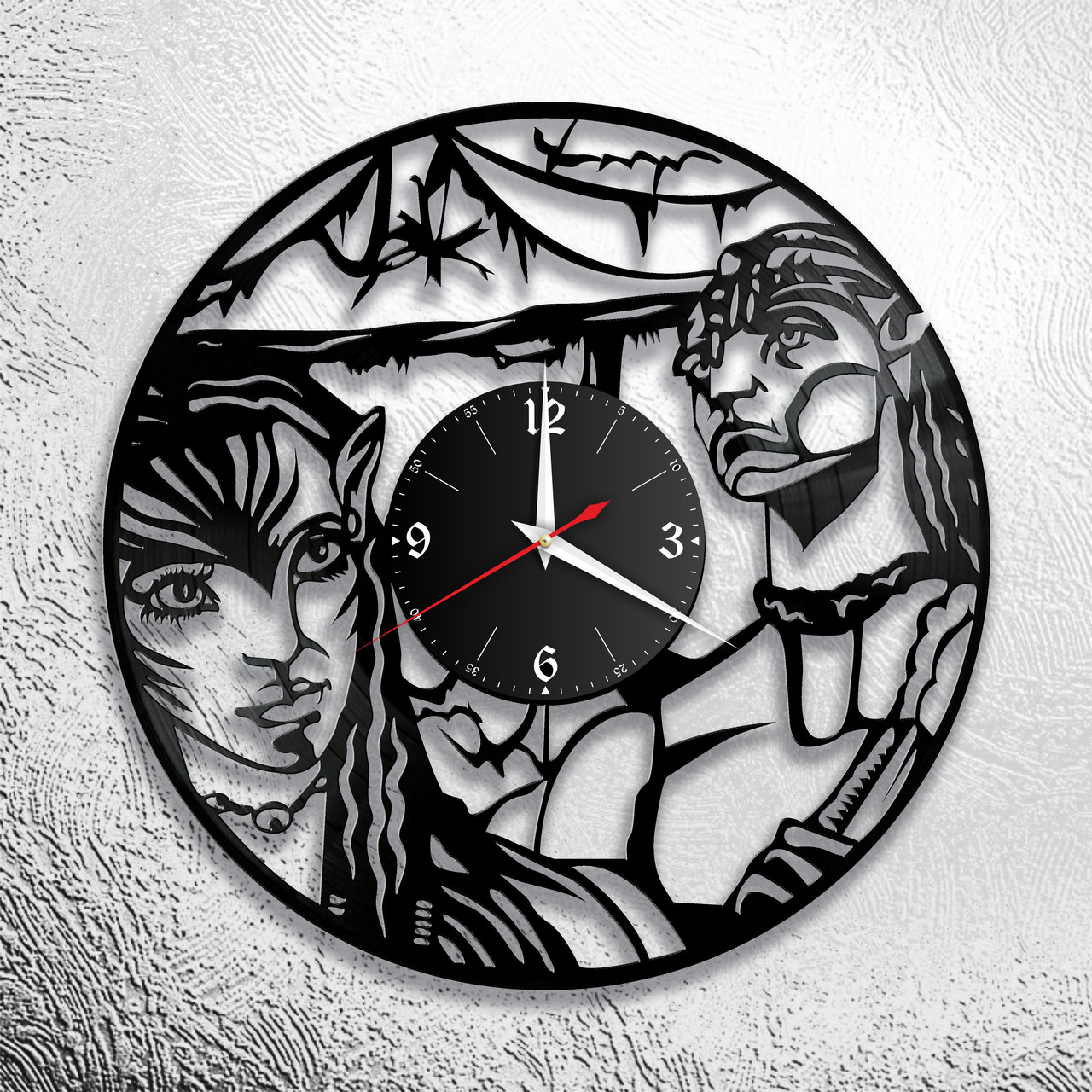 Часы из виниловой пластинки  "Аватар" версия 1, фото 1