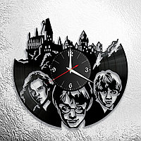 Часы из виниловой пластинки  "Гарри Поттер" версия 4