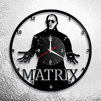 Оригинальные часы из виниловых пластинок  "Матрица" версия 2