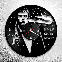Оригинальные часы из виниловых пластинок  "Брат"  версия 1