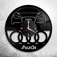 Часы из виниловой пластинки  "Audi" версия 1