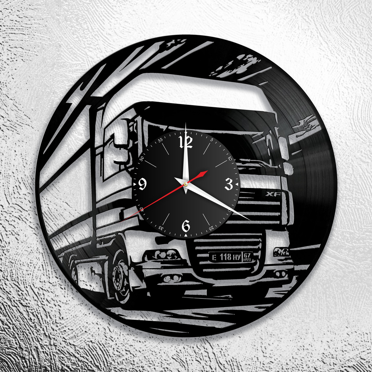 Часы из виниловой пластинки  "DAF" версия 2, фото 1
