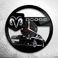 Часы из виниловой пластинки  "Dodge" версия 1