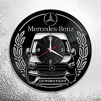 Часы из виниловой пластинки  "Mercedes " версия 3 Sprinter