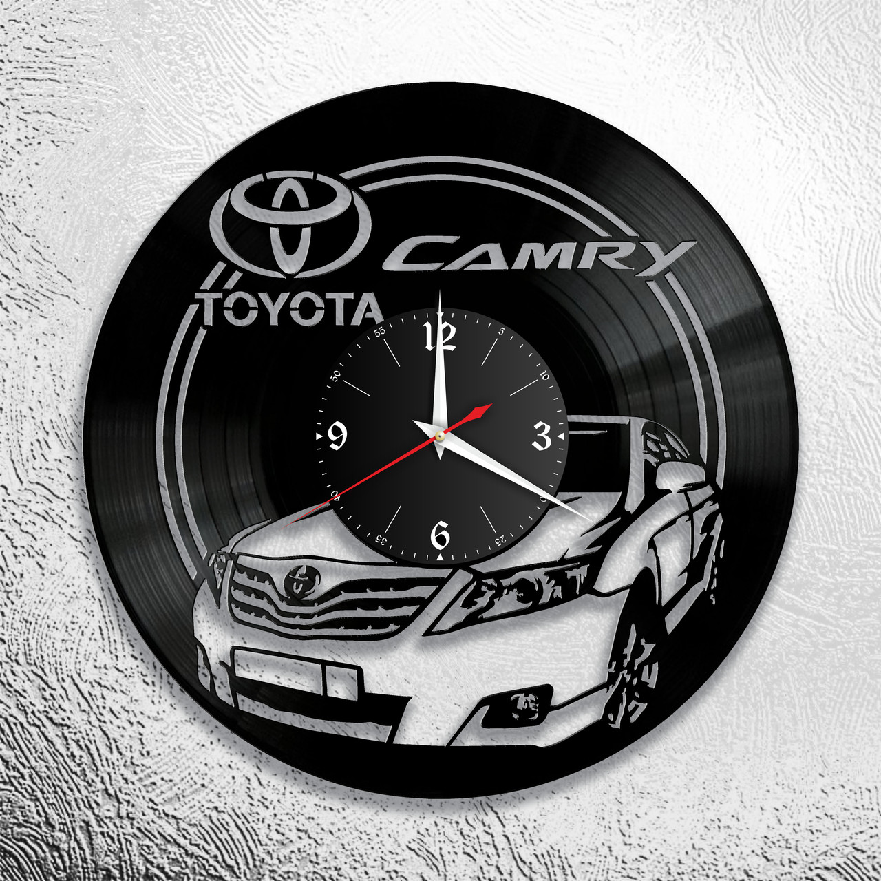Часы из виниловой пластинки  "Toyota" версия 3 Camry