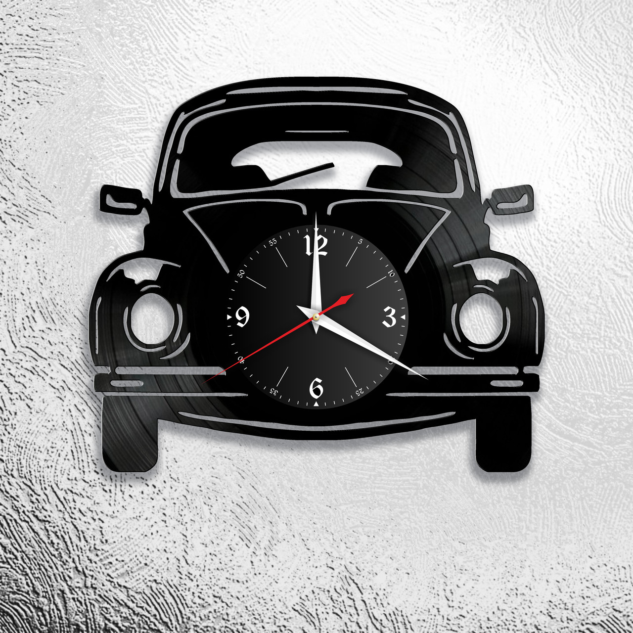 Часы из виниловой пластинки  "Авто" версия 1