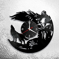 Часы из виниловой пластинки  "Мото" версия 10