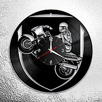 Часы из виниловой пластинки  "Мото" версия 11