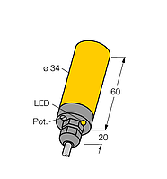 Датчик емкостной TURCK BC15-K34-VP4X