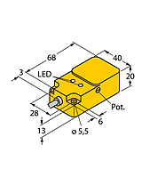 Датчик емкостной TURCK BC20-Q20-AP4X2