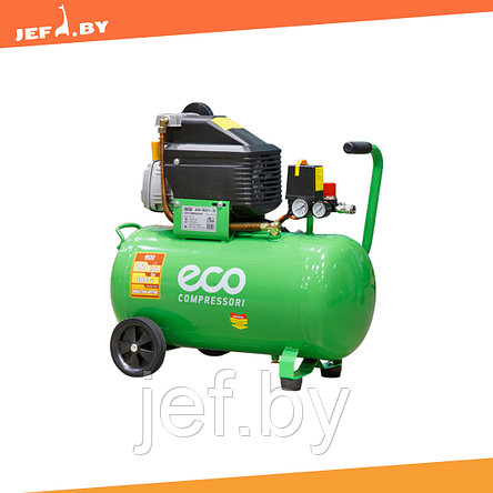 Компрессор ECO AE-501-3 (260 л/мин, 8 атм, коаксиальный, масляный, ресив. 50 л, 220 В, 1.80 кВт), фото 2
