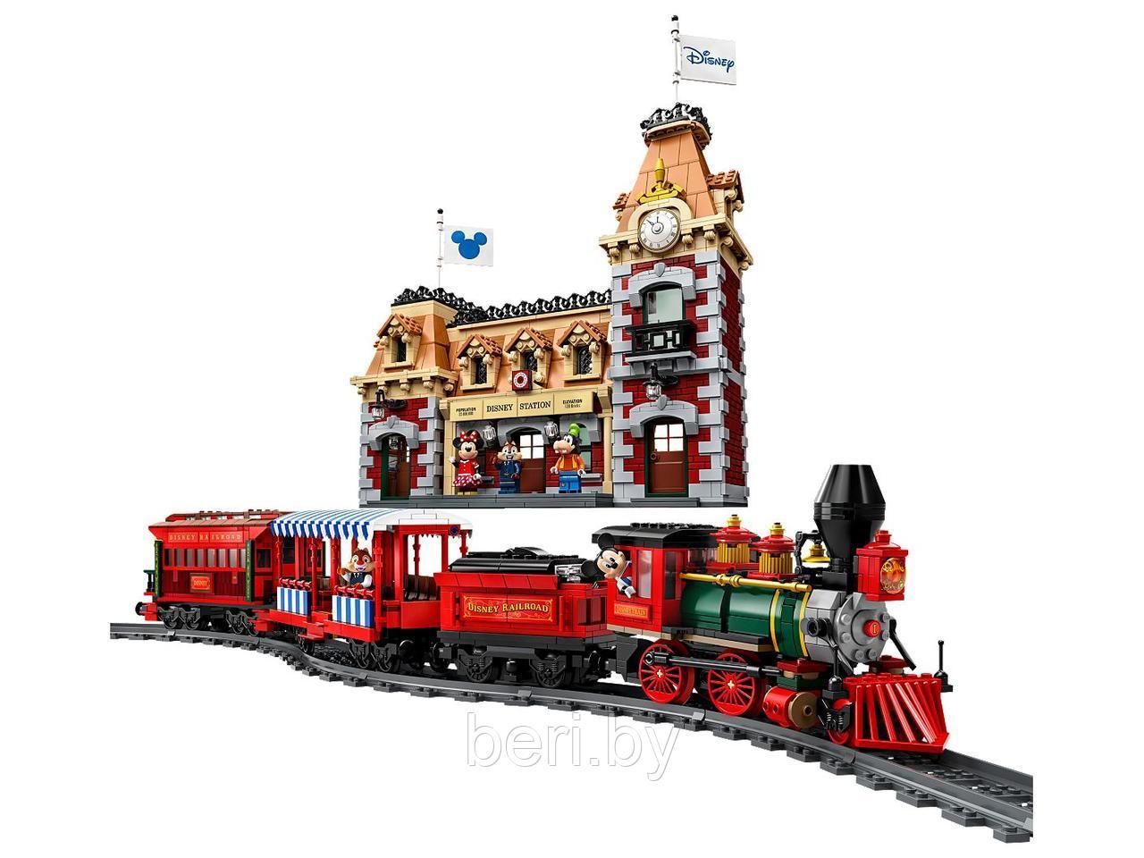 11442 Конструктор Lari "Поезд и станция Disney", 3019 деталей, Аналог Lego 71044 - фото 4 - id-p140407597