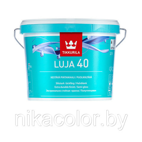 Тиккурила Tikkurila Luja Луя 40 покрывная краска 2.7л База С - фото 1 - id-p140409680