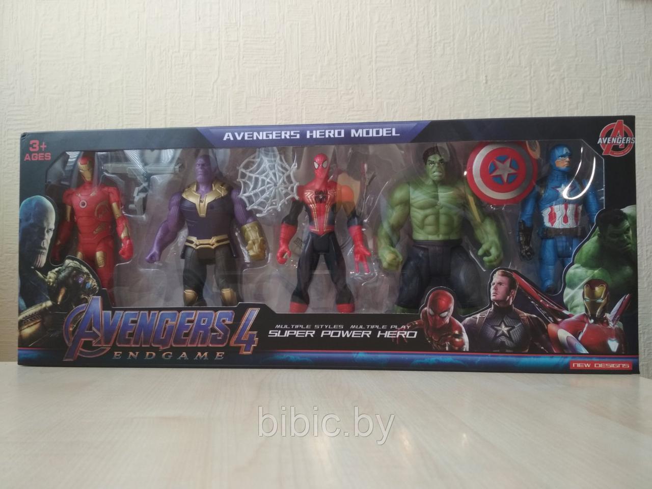 5 героев Marvel в одном наборе 10см - фото 2 - id-p140409976