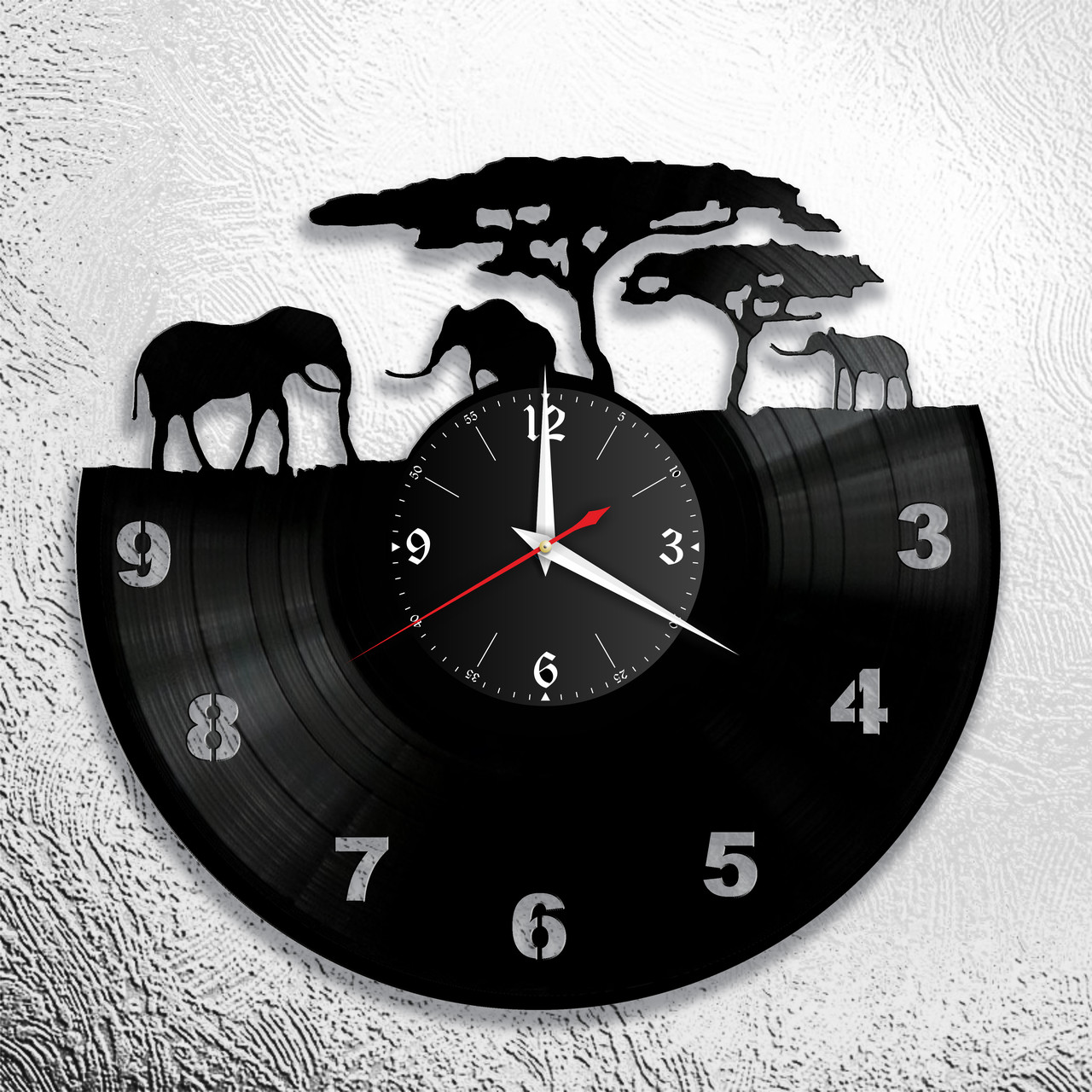 Часы из виниловой пластинки  "Африка" версия 1