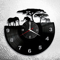 Оригинальные часы из виниловых пластинок  "Африка" версия 1