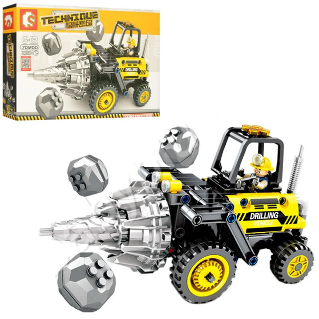 Конструктор Sembo 701200 TECHNIQUE Горный бур (аналог Lego Technic) 235 деталей