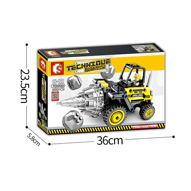 Конструктор Sembo 701200 TECHNIQUE Горный бур (аналог Lego Technic) 235 деталей - фото 4 - id-p140419516