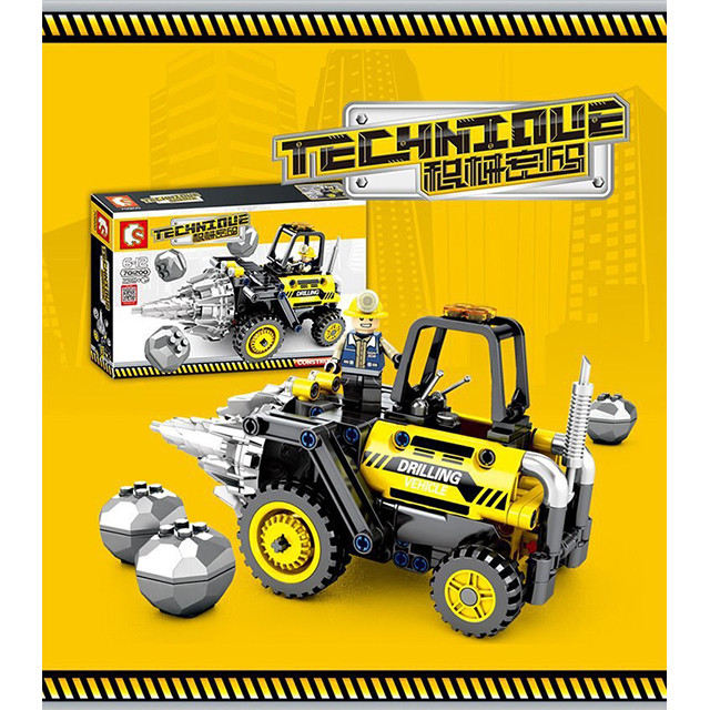 Конструктор Sembo 701200 TECHNIQUE Горный бур (аналог Lego Technic) 235 деталей - фото 2 - id-p140419516