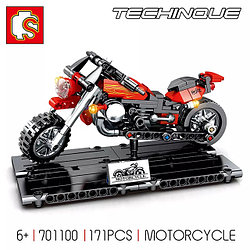 Конструктор Sembo 701100 Technique Мотоцикл на подставке (аналог Lego Technic) 171 деталь