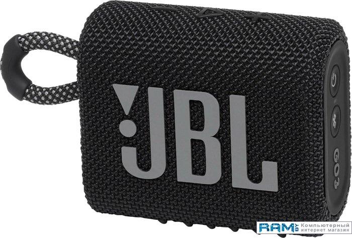 Беспроводная колонка JBL Go 3 (черный) - фото 1 - id-p140420893