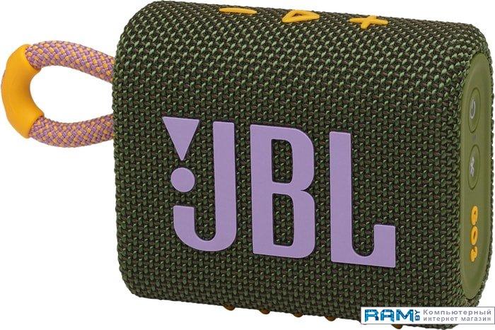 Беспроводная колонка JBL Go 3 (зеленый) - фото 1 - id-p140420979