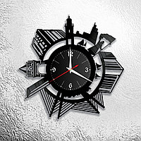 Часы из виниловой пластинки  "Владивосток" версия 1