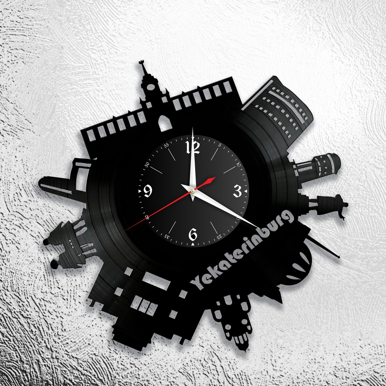 Часы из виниловой пластинки  "Екатеринбург" версия 1, фото 1