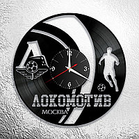 Оригинальные часы из виниловых пластинок  "Локомотив" версия 1