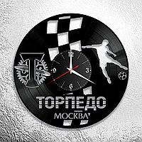 Часы из виниловой пластинки  "Торпедо" версия 1