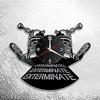 Оригинальные часы из виниловых пластинок  "Exterminate" версия 1