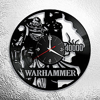 Часы из виниловой пластинки "Warhammer 40000" версия 2