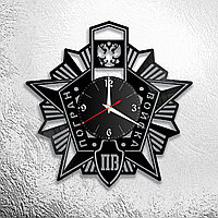 Часы из виниловой пластинки "Погранвойска" Версия 2