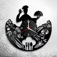 Часы из виниловой пластинки "Кухня" Версия 6